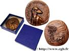 FRANCE Médaille, Le Sloughi ANIMAUX Monnaie de Paris 1974 (47,5mm, 95,90g, 12h) -