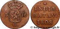 NETHERLANDS INDIES 5 1/16 Gulden (1 Duit) NETHERLANDS INDIES Enkhuizen 1808 (22,5mm, 2,84g, 12h) -
