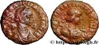 THE MILITARY CRISIS(235 AD to 284 AD) Tétradrachme AURELIAN and VABALLATHUS Alexandrie, Égypte 270-271 (19,5mm, 8,04g, 12h) -