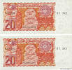 ALGERIA 20 Dinars Consécutifs ALGERIA 20 Dinars Consécutifs 1983 UNC- -