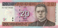 LITHUANIA 20 Litu LITHUANIA 20 Litu 2007 UNC- -