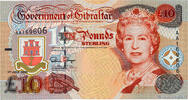 GIBRALTAR 10 Pounds Sterling GIBRALTAR 10 Pounds Sterling 1995 UNC- -