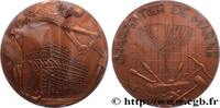 FRANCE Médaille, Charpentier de marine MER ET MARINE : PAQUEBOTS, NAVIRES, BATEAUX Monnaie de Paris 1984 (67,5mm, 163,47g, 12h) -