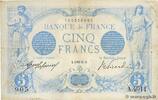 FRANCE 5 Francs BLEU FRANCE 5 Francs BLEU 1915 VF -