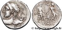 THE REPUBLIC (280 BC to 27 BC) Denier CAESIA Rome 112-111 AC. (20mm, 3,97g, 2h) -
