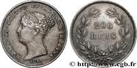 PORTUGAL - MARIA II 200 Réis PORTUGAL - MARIA II 1843 (23,5mm, 5,90g, 6h) -