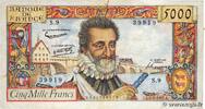 FRANCE 5000 Francs HENRI IV FRANCE 5000 Francs HENRI IV 1957 F+ -