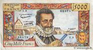 FRANCE 5000 Francs HENRI IV FRANCE 5000 Francs HENRI IV 1957 VF- -