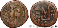 THE HERACLIUS DYNASTY (602-717) Follis HERACLIUS and HERACLIUS CONSTANTINE Constantinople 613-614 (32mm, 10,23g, 7h) -
