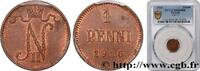 FINLAND 1 Penni Tsar Nicolas II FINLAND 1914 (15mm, 1,28g, 12h) -