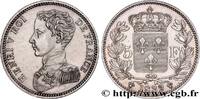 FRANCE 5 francs, Tranche en creux HENRY V COUNT OF CHAMBORD 1832 (37mm, 25,09g, 6h) -