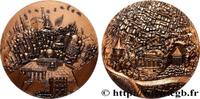 FRANCE Médaille, Jérusalem par Thérèse Dufresne, refrappe ISRAËL Monnaie de Paris (1968) (80,5mm, 327,62g, 12h) -