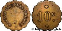 NECESSITY (EMERGENCY COINS AND JETONS OR TOKENS OF 10 Centimes - Chaptal Frères NECESSITY (EMERGENCY COINS AND JETONS OR TOKENS OF ) MISCELLANEOUS TOPICS Montpellier n.d. (24mm, 2,97g, 12h) -