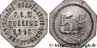 TRANSPORTATION (TRAINS, BUSES, TRAMS, BOATS, ETC.) 5 Centimes - Société coopérative PLM La Renaissanc TRANSPORTATION (TRAINS, BUSES, TRAMS, BOATS, ETC.) Oullins 1916 (20mm, 1,95g, 12h) -
