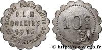 TRANSPORTATION (TRAINS, BUSES, TRAMS, BOATS, ETC.) 10 Centimes - Société coopérative PLM La Renaissan TRANSPORTATION (TRAINS, BUSES, TRAMS, BOATS, ETC.) Oullins 1916 (21,40mm, 1,91g, 12h) -