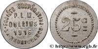 TRANSPORTATION (TRAINS, BUSES, TRAMS, BOATS, ETC.) 25 Centimes - Société coopérative PLM La Renaissan TRANSPORTATION (TRAINS, BUSES, TRAMS, BOATS, ETC.) Oullins 1916 (21mm, 2,08g, 12h) -