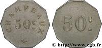 CAFES BRASSERIES AND RESTAURANTS 50 Centimes - Champeaux (café des arcades) CAFES BRASSERIES AND RESTAURANTS Paris n.d. (23mm, 2,59g, 12h) -