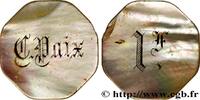 CAFES BRASSERIES AND RESTAURANTS 1 Franc - Café de la Paix CAFES BRASSERIES AND RESTAURANTS Paris n.d. (34mm, 5,16g, 12h) -
