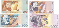 ALBANIA 100, 200, 500 et 2000 Lekë Lot ALBANIA 100, 200, 500 et 2000 Lekë Lot 1996 UNC -