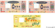 LEBANON 5000 et 10000 Livres Lot LEBANON 5000 et 10000 Livres Lot 1999 UNC -