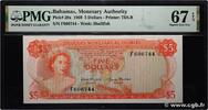BAHAMAS 5 Dollars BAHAMAS 5 Dollars 1968 UNC -