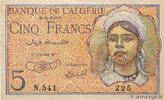 ALGERIA 5 Francs ALGERIA 5 Francs 1944 VF -