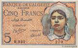 ALGERIA 5 Francs ALGERIA 5 Francs 1944 AU- -