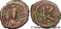 THE EMPIRE FROM ANASTASIUS TO MAURICE TIBERIUS (49 Demi-follis MAURICIUS TIBERIUS Constantinople 588-589 (22mm, 5,51g, 7h) -