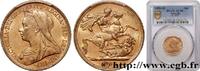 AUSTRALIA - VICTORIA 1 Souverain Victoria type vieille tête AUSTRALIA - VICTORIA Melbourne 1896 (22mm, 8,00g, 12h) -