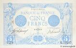 FRANCE 5 Francs BLEU FRANCE 5 Francs BLEU 1916 VF+ -