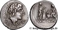 THE REPUBLIC (280 BC to 27 BC) Denier POMPONIA Rome 97 AC. (19mm, 3,93g, 7h) -