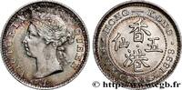 HONG KONG 5 Cents Victoria 1899 HONG KONG 1899 (15,5mm, 1,35g, 12h) VZ 130,00 EUR  plus 18,00 EUR verzending