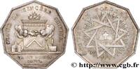 FRANCE ROUEN, LA SINCÈRE AMITIÉ, frappé pour le Chapitre ORIENTS DE PROVINCE 1822 (28mm, 9,58g, 12h) -