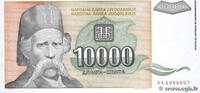 YUGOSLAVIA 10000 Dinara YUGOSLAVIA 10000 Dinara 1993 UNC -