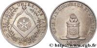 FRANCE ORIENT DE PARIS, LES COEURS UNIS FRANC - MAÇONNERIE 1820 (24mm, 5,50g, 12h) -