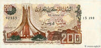 ALGERIA 200 Dinars ALGERIA 200 Dinars 1983 UNC- -