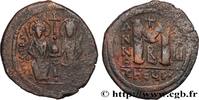 THE EMPIRE FROM ANASTASIUS TO MAURICE TIBERIUS (49 Follis JUSTIN II and SOPHIA Theoupolis (Antioche) 571-572 (32mm, 14,17g, 6h) -