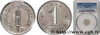 FRANCE 1 centime Épi V REPUBLIC Pessac 1980 (15mm, 1,65g, 6h) -
