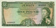 JERSEY 1 Pound JERSEY 1 Pound 1963 VF+ -