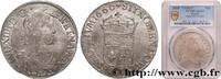 FRANCE Écu de Navarre, portrait à la mèche longue LOUIS XIV THE SUN KING Saint-Palais 1660 (38mm, g, 6h) -