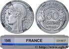 FRANCE Essai-piéfort de 50 centimes Morlon, légère PROVISIONAL GOVERNEMENT OF THE FRENCH REPUBLIC 1946 (18mm, 1,27g, 12h) -