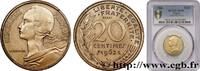 FRANCE Essai de 20 centimes Marianne V REPUBLIC Paris 1962 (23,5mm, 4g, 6h) -