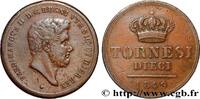 ITALY - KINGDOM OF THE TWO SICILIES 10 Tornesi Royaume des Deux-Siciles, Ferdinand II ITALY - KINGDOM OF THE TWO SICILIES 1849 (37mm, 30,28g, 6h) -