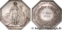 FRANCE Société anonyme de crédit industriel et commercial BANQUES s.l. 1859 (35,5mm, 21g, 12h) -