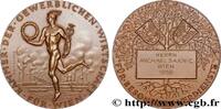 FRANCE Médaille, Pour mérite CHAMBRES DE COMMERCE Autriche, Vienne 1959 (70,5mm, 130,62g, 12h) -