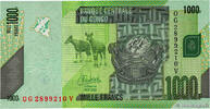 CONGO, DEMOCRATIC REPUBLIC 1000 Francs CONGO, DEMOCRATIC REPUBLIC 1000 Francs 2022 UNC -