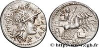 THE REPUBLIC (280 BC to 27 BC) Denier FABIA Rome ou Italie 124 AC. (18,5mm, 3,92g, 9h) -