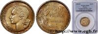 FRANCE 20 francs Georges Guiraud, 4 faucilles IV REPUBLIC Beaumont-Le-Roger 1950 (23,51mm, 4,00g, 6h) -