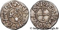 FRANCE Denier CHARLES II LE CHAUVE / THE BALD Compiègne n.d. (19mm, 1,67g, 4h) -