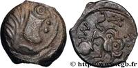 FRANCE Bronze INS à l’oiseau et au vase, classe VIII SENONES (Area of Sens) c. après 45 AC. (16mm, 3,36g, 6h) -